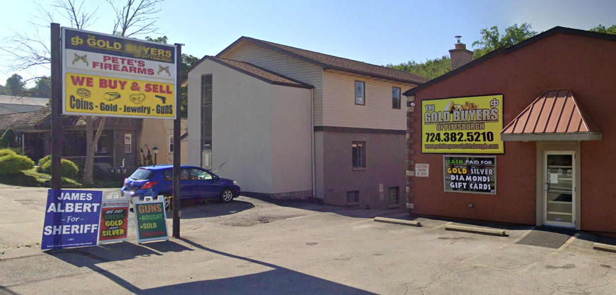 The Gold Buyers of Pittsburgh, North Huntingdon 7862 Route 30, North Huntingdon, PA 15642, precious metals buyer.